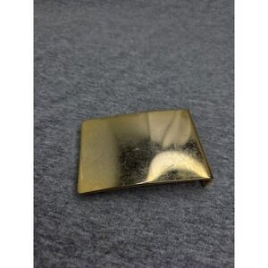 Vintage Officers Equipment Solid Brass Plated Belt Buckle Plain